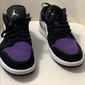Jordan 1 court purple lows
